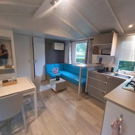 Mobil-home Climatise -3 Ch - Piscine キャンプ場 ラ・ベルヌリー・アン・レッツ